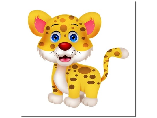 Obraz, Żółty gepard, 40x40 cm Oobrazy