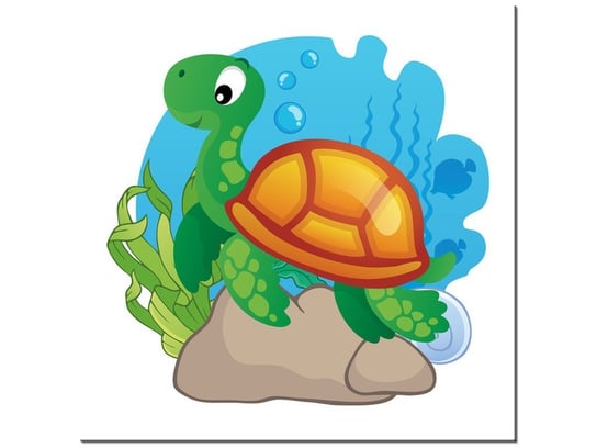 Obraz Żółwik na rafie, 40x40 cm Oobrazy