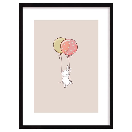 Obrazek Bubble Dreams Rabbit I, 30x40cm Yellow Tipi