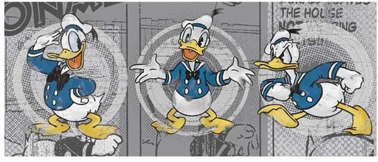 Obrazek, druk graficzny na płótnie Disney Kaczor Donald, 122x51 cm 