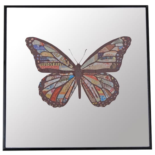 Obrazek - lustro z motylem Sefro 30x30 cm Duwen