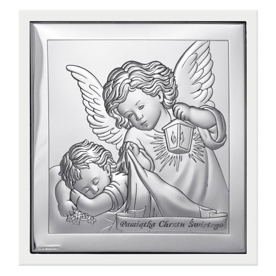 Obrazek srebrny  Anioł Stróż  6430/W Beltrami