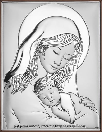 Obrazek Srebrny Matka Boska z dzieciątkiem DS38 Dono