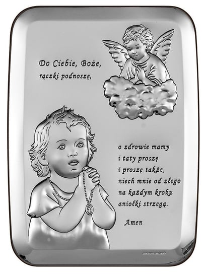 Obrazek srebrny Modlitwa dziecka 6459 Beltrami