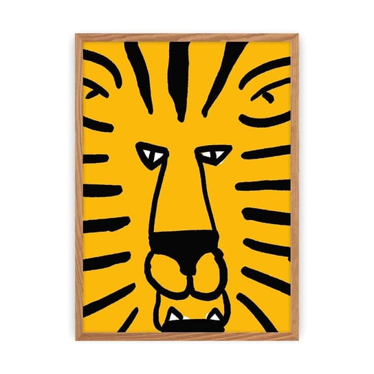 Obrazek Tiger, 30 x 40 Yellow Tipi