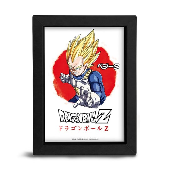 Obrazek w ramce Dragon Ball Z - Asian Art - Vegeta S. Saiyan Dragon Ball