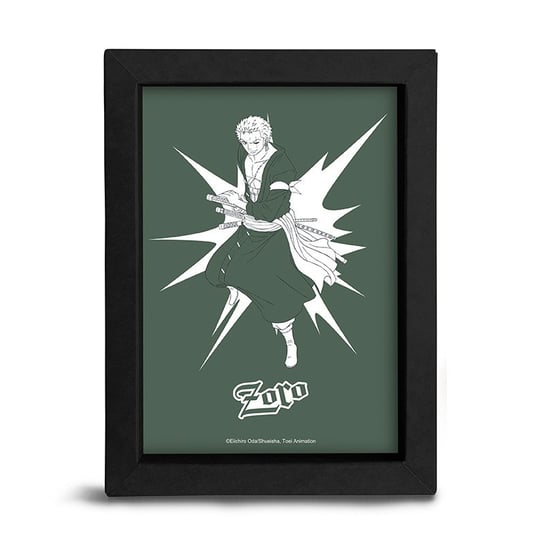 Obrazek w ramce One Piece - 15x20 cm - POP COLOR - ZORO Abysse Corp