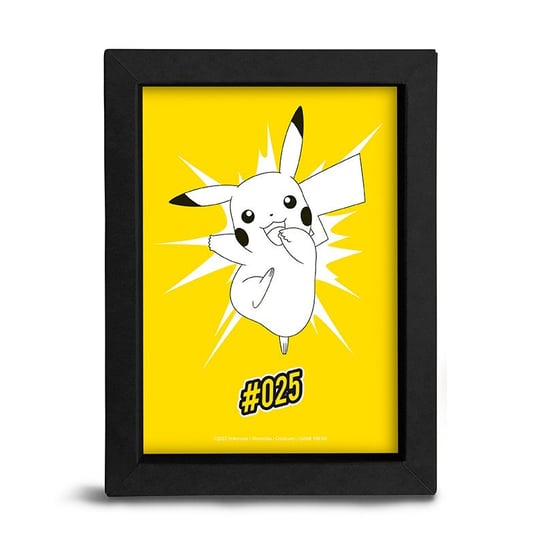 Obrazek w ramce Pokemon - 15*20cm - POP Color - Pikachu Abysse Corp