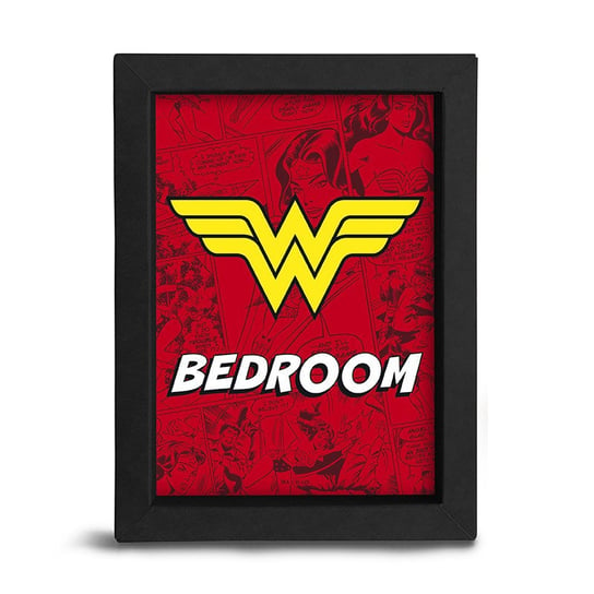 Obrazek w ramce WONDER WOMAN - 15*20 cm -  "WW BEDROOM" DC COMICS