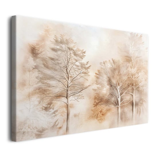 Obrazy na płótnie obraz na ścianę do salonu jesienne drzewa las 80x120cm Naklejkomania