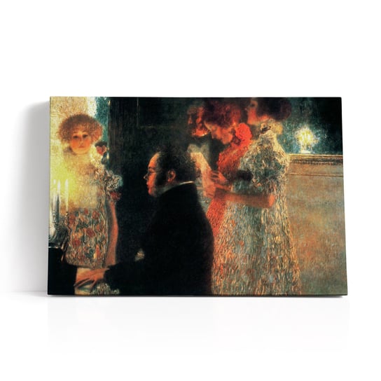Obrazy na płótnie reprodukcja Gustav Klimt Schubert przy fortepianie II - Premium WallPark.pl