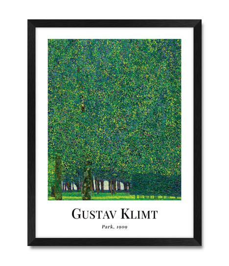 Obrazy na ścianę do sypialni pokoju reprodukcja Park Gustav Klimt 32x42 cm iWALL studio