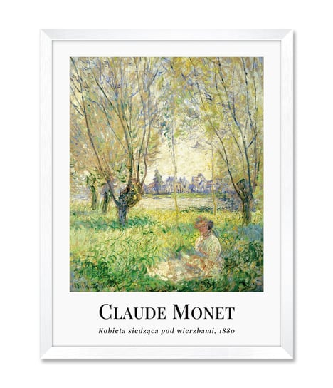 Obrazy plakaty do restauracji baru loftu krajobraz drzewa kobieta Claude Monet 32x42 cm iWALL studio