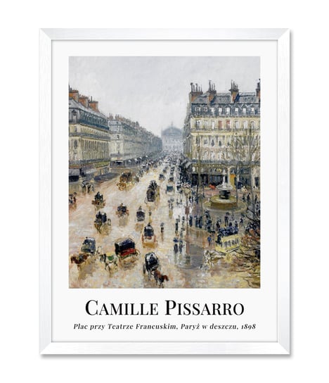 Obrazy plakaty na ścianę do kuchni sypialni miasto reprodukcja Camille Pissarro 32x42 cm iWALL studio
