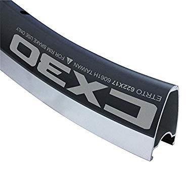 Obręcz szosa ALEXRIMS CX30 700x32otw. bok CNC czarna (NEW) Alexrims