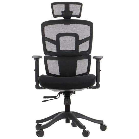 Obrotowe ergonomiczne krzesło biurowe TREX. czarny. podstawa nylonowa, zagłówek Inna marka