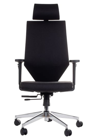Obrotowe ergonomiczne krzesło biurowe ZN-805-C, wysuw siedziska, podstawa aluminiowa, regulowane podłokietniki i oparcie, tkanina nr 26 Stema