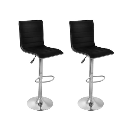 Obrotowe krzesła barowe VIDAXL, czarne, 2 szt. vidaXL