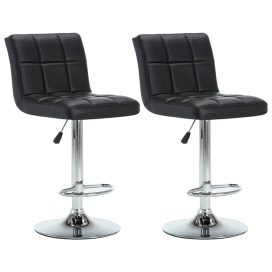 Obrotowe krzesła barowe vidaXL, czarne, 44x50x115 cm, 2 szt. vidaXL
