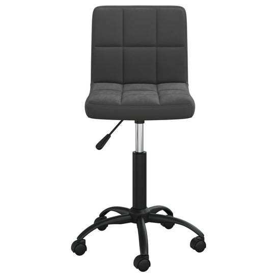 Obrotowe krzesło biurowe, vidaXL, czarne, tapicerowane aksamitem vidaXL