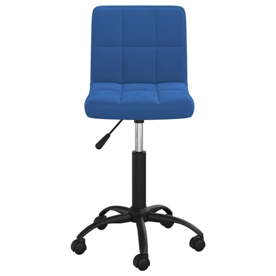 Obrotowe krzesło biurowe, vidaXL, niebieskie, tapicerowane aksamitem vidaXL