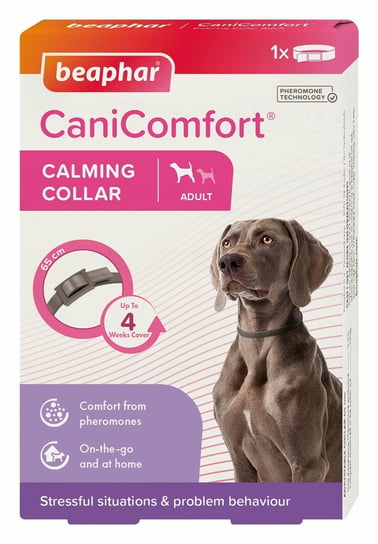 Obroża behawioralna z feromonami dla psów BEAPHAR CaniComfort Calming Collar Dog, 60 cm Beaphar
