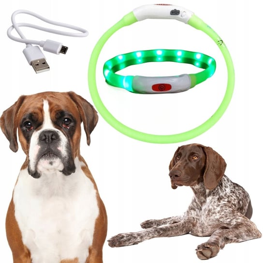 Obroża dla psa LED świecąca ładowana usb max 53cm Inna marka
