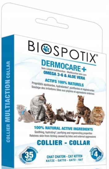 Obroża pielęgnacyjna DERMOCARE+ dla kotów 35 cm Biospotix