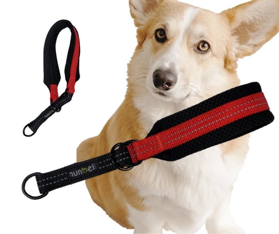 OBROŻA półzaciskowa czerwona odblaskowa miękka dla psa 24-30cm Inna marka