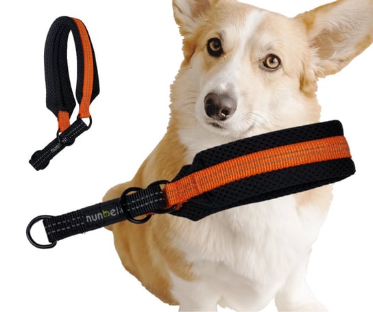 OBROŻA półzaciskowa pomarańczowa odblaskowa miękka dla psa 24-30cm Inna marka