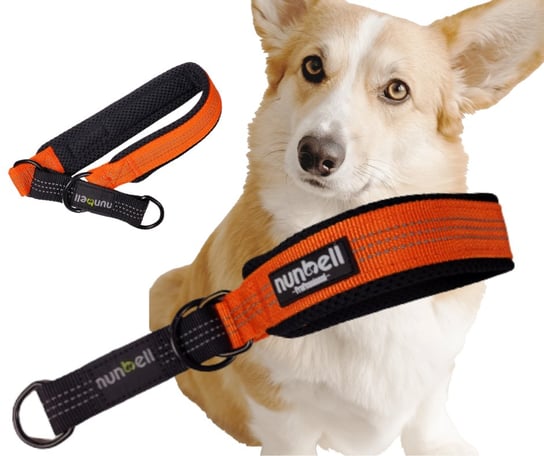 OBROŻA półzaciskowa pomarańczowa odblaskowa miękka dla psa 34-42 cm Inna marka