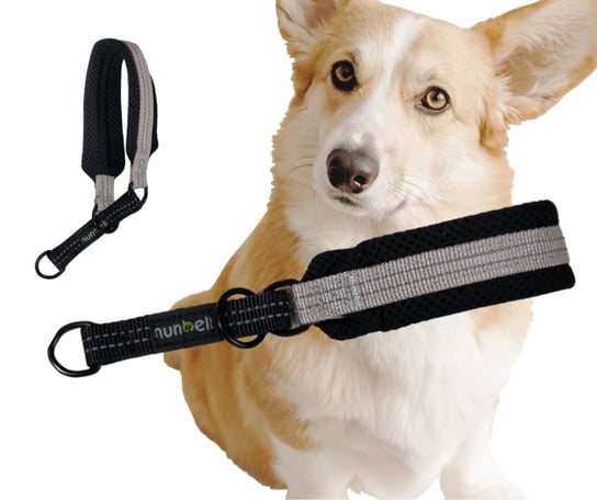 OBROŻA półzaciskowa szara odblaskowa miękka dla psa 24-30cm Inna marka