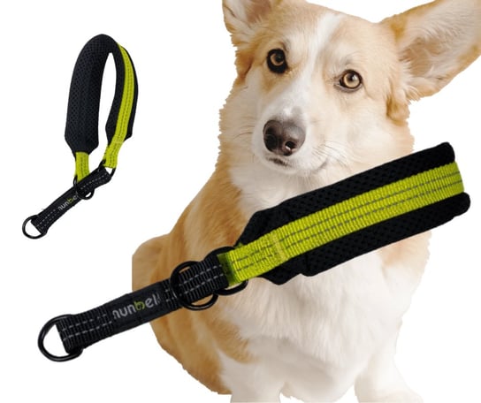 OBROŻA półzaciskowa zielona odblaskowa miękka dla psa 24-30cm Inna marka