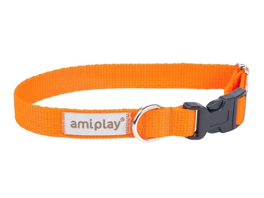 Obroża regulowana AMIPLAY Samba, pomarańczowa, rozmiar L, 2,5x35-50 cm Amiplay