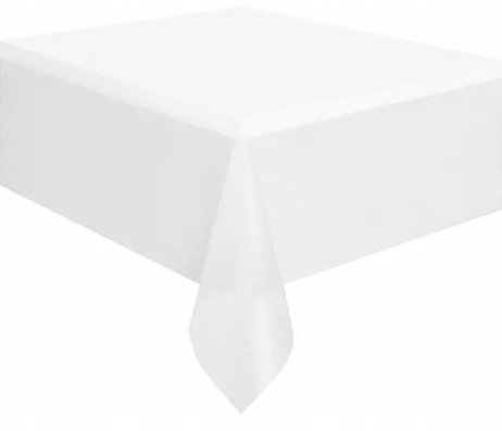 Obrus foliowy biały plamoodporny jednorazowy stół na komunię ślub wesele Brexitaw