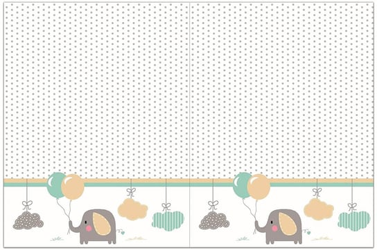 Obrus Foliowy Słonik I Baloniki, 120 X 180 Cm Procos