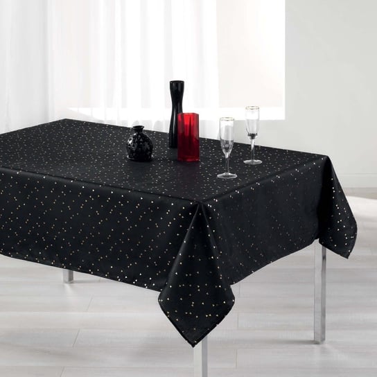 Obrus na stół 150 x 240 SAFINA, kolor czarny Douceur d'intérieur
