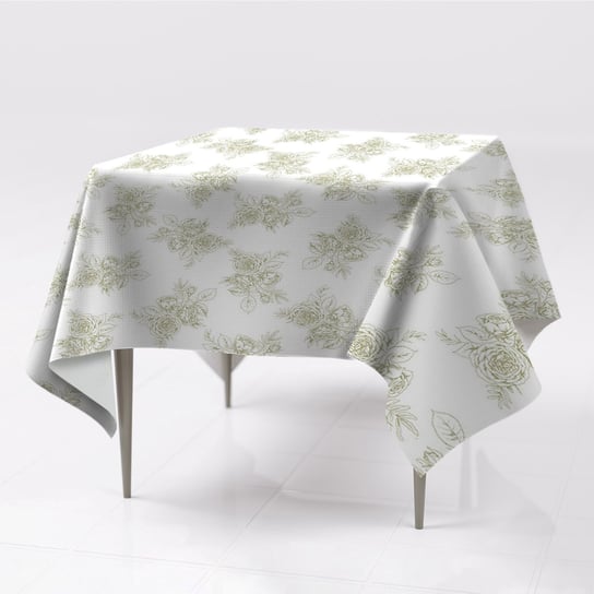 Obrus na stół gładki delikatny Francuski styl eko, Fabricsy, 150x150 cm Fabricsy