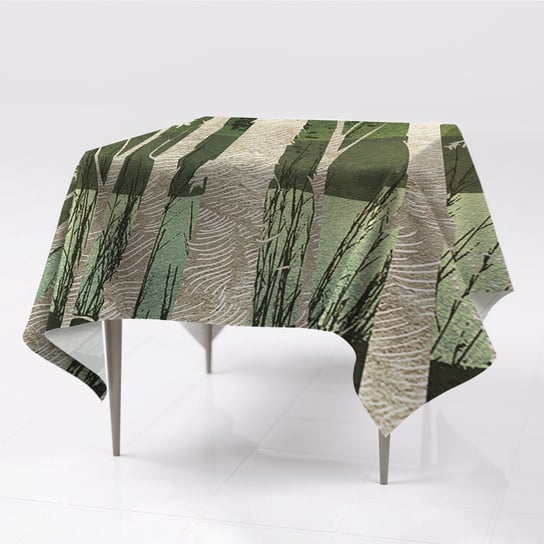 Obrus na stół gładki do pokoju Drzewa ekologiczny, Fabricsy, 150x150 cm Fabricsy