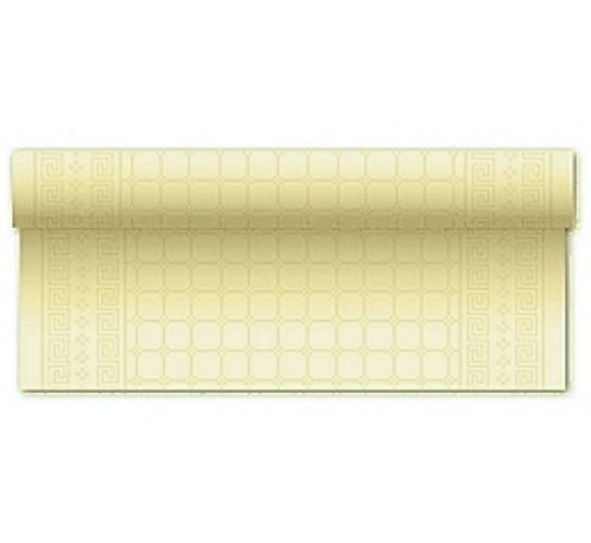Obrus papierowy, kratka, kremowy, 1,2x6 m GoDan