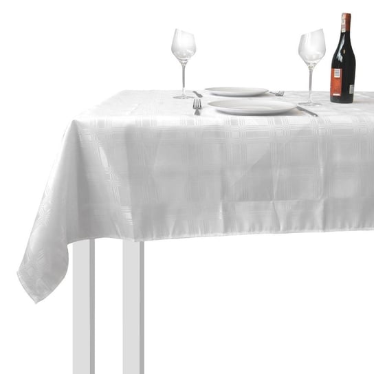 Obrus PLAMOODPORNY na stół biały prostokątny 130x180 cm EH Excellent Houseware