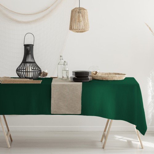 Obrus plamoodporny Viva butelkowy 140x180 cm Spod Igły i Nitki Spod Igły i Nitki