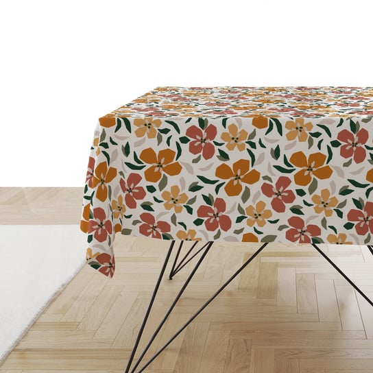 Obrus SUMMER wzór SM30 | geometryczne kwiaty 150 x 150 cm Decordruk