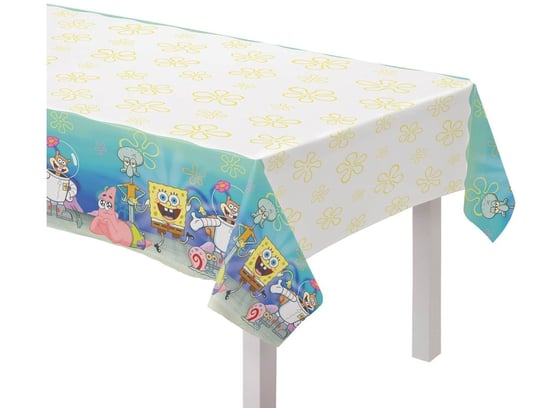 Obrus urodzinowy Spongebob Kanciastoporty - 120 x 180 cm - 1 szt. Amscan