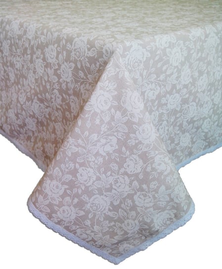 Obrus z koronką White Rose 120х140 cm textile4home