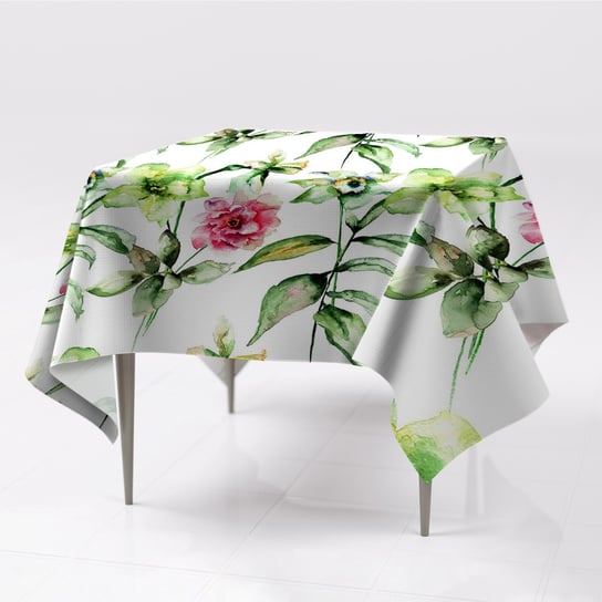 Obrusy na stół kolory do kuchni Wiosna kwiaty eco, Fabricsy, 150x150 cm Fabricsy