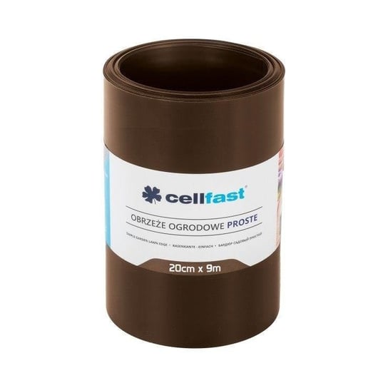 Obrzeże płaskie CELL 20cm/dł.9cm brąz (30-213H) UPOMINKARNIA Cellfast