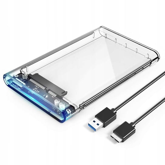 Obudowa dysku 2,5” sata usb 3.0 przezroczysta hit inna (Inny)