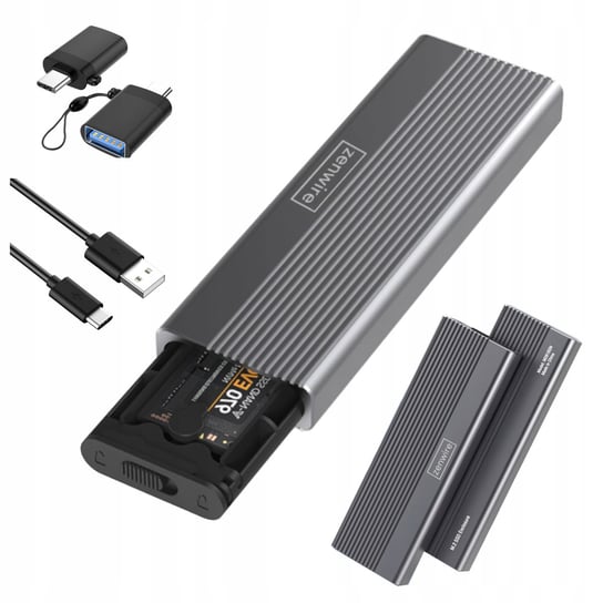 Obudowa Dysku SSD m2 SATA NGFF USB-C USB 3.0  6GB/s Kieszeń na dysk Adapter m.2 Zenwire 2818S Zenwire