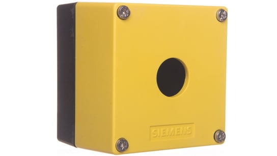 Obudowa kasety 1-otworowa 22mm czarno-żółta M20 IP69k Sirius ACT 3SU1801-0AA00-0AA2 Siemens